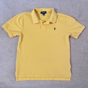 Used Yellow Ralph Lauren Boys Polo size Large (14/16)